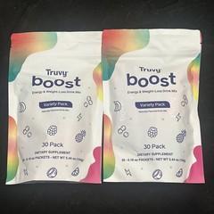 2x Truvy Boost Energy & Weight Loss Drink Mix 30 Packets Variety Pack – NEW/SEAL