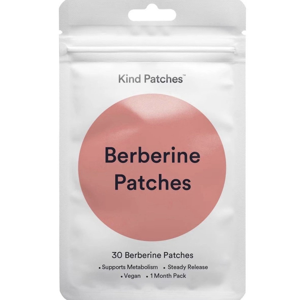 Kind Patches Berberine Patches Metabolic Support 30 Count Vegan 1 Month Supply