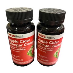 Set Of 2 CVS Health Apple Cider Vinegar Complex 84 Capsules Per Bottle Exp 07/27
