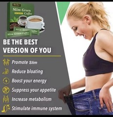 3 PACK SLIM GREEN COFFEE With Ganoderma HEALTHY WEIGHT LOSS.