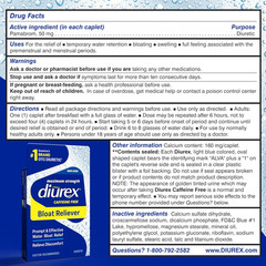Diurex Caffeine-Free Bloat Relief, Maximum Strength, Relieve Water Bloat Discomf