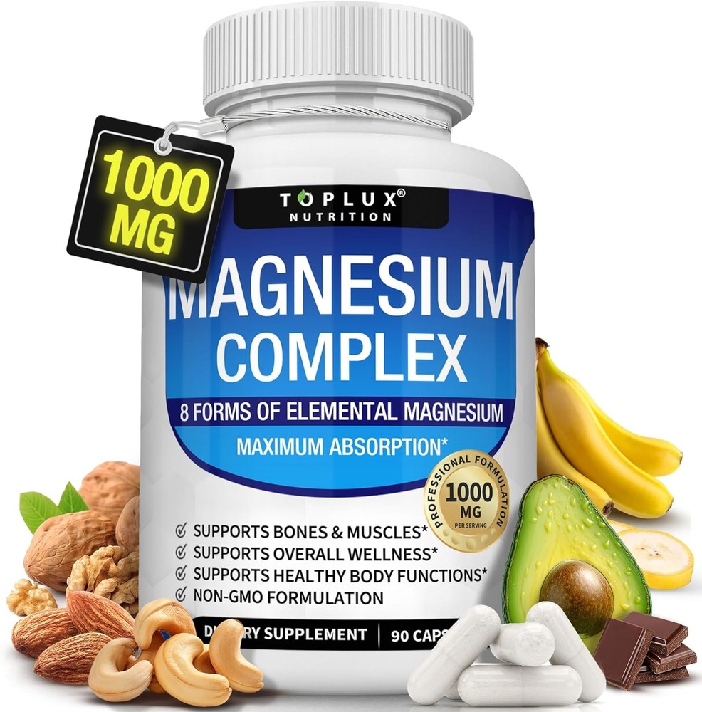 CComplex Supplement 8 Elemental 1000mg-Magnesium Glycinate, Citrate, Malate
