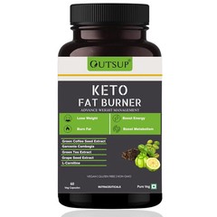 Keto Fat Burner 60 Capsules with L-Carnitine Garcinia Cambogia & Green Coffee