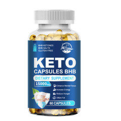 KETO BHB 15000mg Ketone FAT BURNER RAPID Weight Loss Diet Pills Ketosis 60 Caps