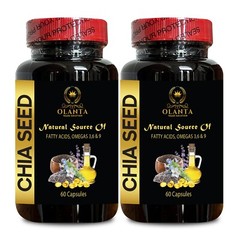 CHIA SEED OIL SUPPLEMENT – Omega-3, High Fiber and Protein Source, organic black