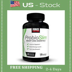 FORCE FACTOR ProbioSlim – Digestive & Weight Support, 120 Capsules for Men/Women