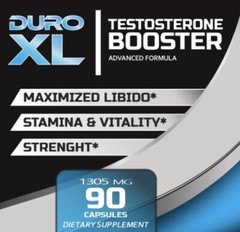 DURO XL Male Enhancement, ERECCION, DURACION, LIBIDO, PRODUCTO NATURAL 90 Caps