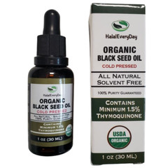 Black Seed Oil 1 oz – USDA Organic 100% Pure Cold Pressed Cumin Nigella Sativa
