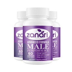 3-Pack Zanari Capsules for Men – Supports Male Health & Performance – 180 Caps