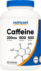 Caffeine Pills, 200Mg per Serving (500 Caps)