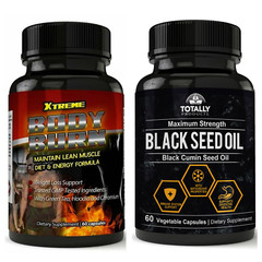 Xtreme Body Burn Weight Management & Black Cumin Seed Oil Immune Support 60 Caps