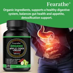 1800mg Apple Cider Vinegar Capsules Plus Saffron Extract