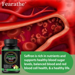 1800mg Apple Cider Vinegar Capsules Plus Saffron Extract