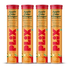 Pack of 10 PLIX THE PLANT FIX Apple Cider Vinegar 15 Effervescent Orange Tablets