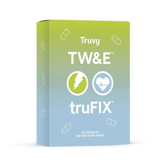 Truvy TW&E + truFIX Dietary Supplement 30 Capsules – Fast Free Shipping