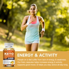 BHB Keto Diet Pills Best ACV Weight Loss Fat Burner Carb Blocker 60 Pills