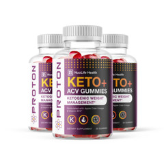 (3 Pack) Proton Keto and ACV Gummies for Aiding Weight Management and Fat Loss