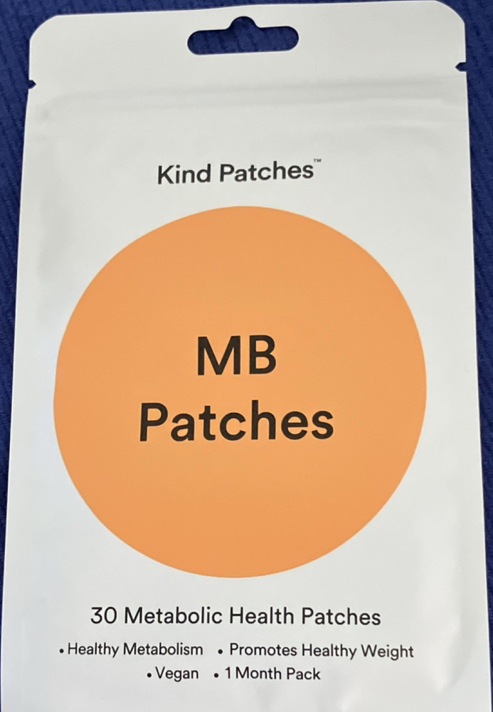 Kind Patches Metabolic Health Vegan Patch 1 Month Pack 30 Orange Green Tea
