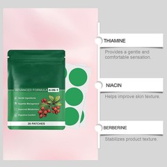 30 Pieces Berberine Patches,1 Month Supply, Metabolism Boosting Patches