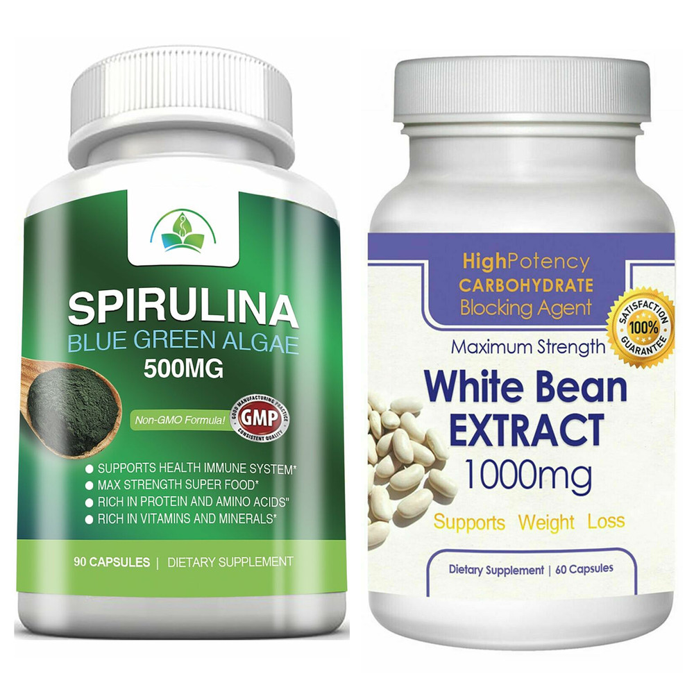 Spirulina Algae Immune Support & White Bean Extract Weight Management Supplement