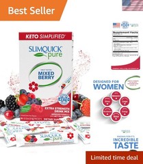 Pure Keto 3x Extra Strength Drink – Mixed Berry Flavored Women&rsquo;s Supplement, 4oz