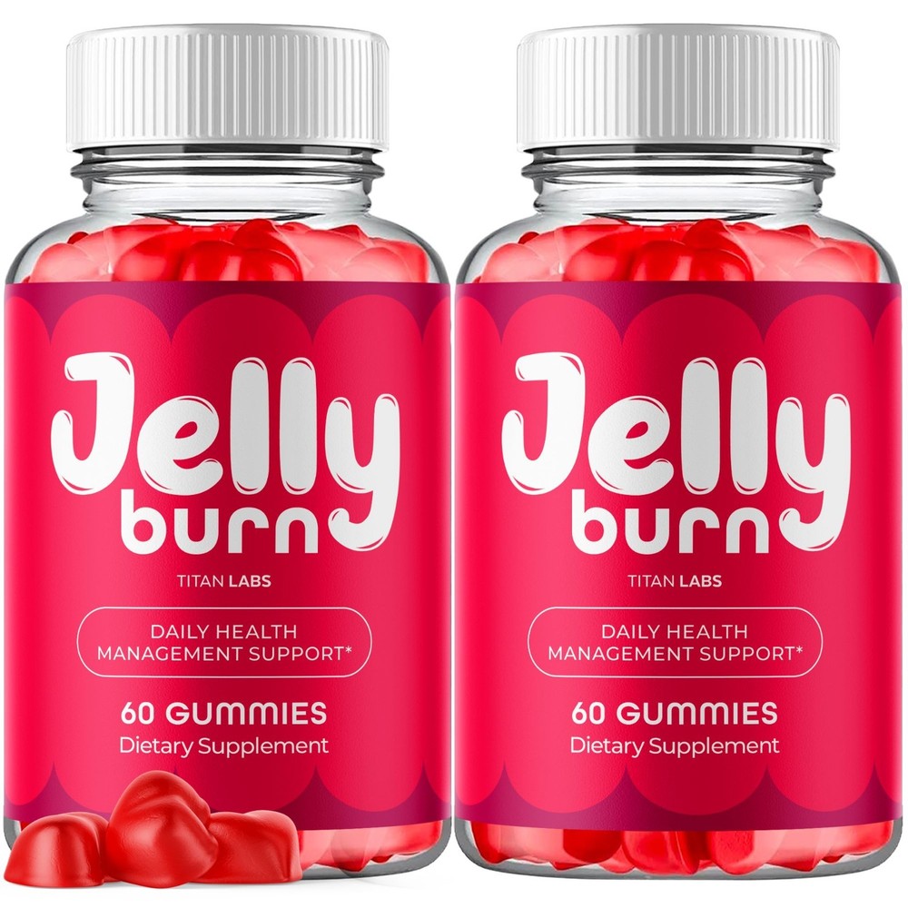 (2 Pack) Jelly Burn ACV Gummys 1000MG JellyBurn Vitamin Supplement 120 Gummies