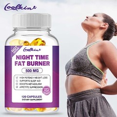 Night Time Fat Burner 500mg – Weight Loss,Detox, Appetite Suppressant Supplement