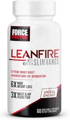 FORCE FACTOR LeanFire with Next-Gen SLIMVANCE Advanced 60 Count (Pack of 1)