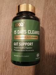 XKQ 15 Day Cleanse Detox Capsules Gut Support Herbal Supplement 60 Count New