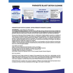 Parasite Free Detox Cleanse 60 Caps 1 month supply