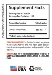 Prevent Premature Aging Capsules – Graviola 650mg – Magnesium Powder 1B