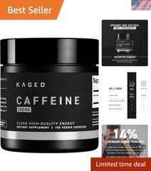 PurCaf Caffeine Pills | 100 mg Energy Boost for Active Lifestyles | 100 Servings