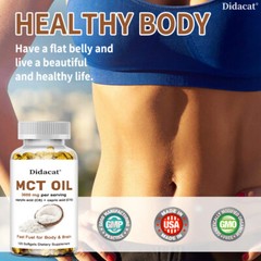 Pure MCT Oil 3600mg C8 C10 Weight Loss Energy Brain Capsules