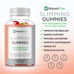 Slimming Gummies – It Works With New Pomegranate and Apple Cider Vinegar 60ct