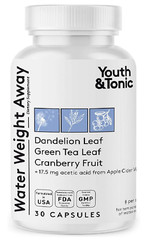 Youth & Tonic Natural Water Weight Away Pills for Swelling Water Retention & …