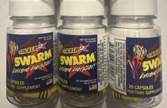 3 20ct Bottles SWARM Extreme Energizer Weight Loss 60 Pills Free Ship