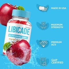Libicade Gummies, Max Performace, Libi cade Natural Supplement (10 Pack)