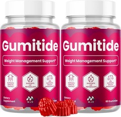 2PK Gumitide Weight Management & Metabolism Gummy Supplement Apple Cider Vinegar