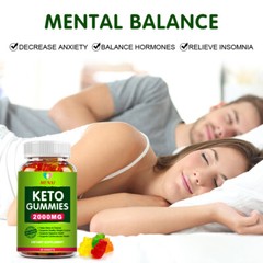 KETO SLIMMING GUMMIES 120,000MG APPLE CIDER VINEGAR FAT BURNER WEIGHT LOSS 60PCS