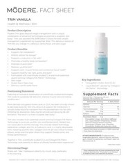 Modere Trim Vanilla Collagen CLA 450 ml 15.2 Fl Oz with Exp 03/26