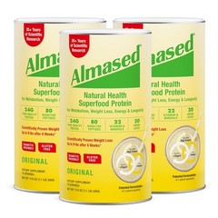 Almased Weight Management and Metabolic Health Supplement 17.6 oz (Pack of 3)