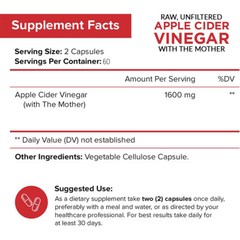 APPLE CIDER VINEGAR ACV 1600mg PURE WEIGHT LOSS FAT BURNER Diet Capsules
