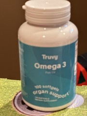 Truvy omega 3 Fish Oil Softens 100 Count