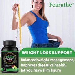1800mg Apple Cider Vinegar Capsules Plus Saffron Extract