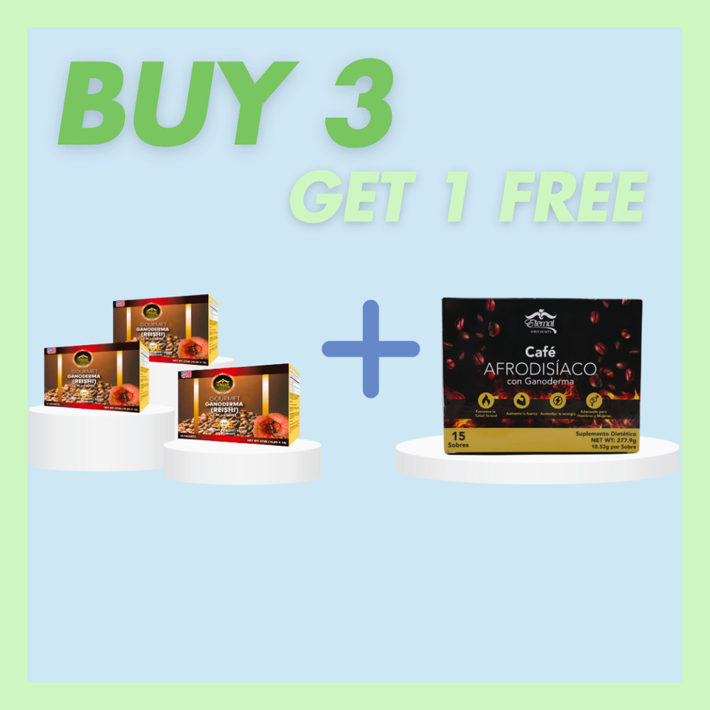 4x Cafe Con Ganoderma  Reishi 4 En 1 Eternal Spirit Beauty 15 Sobres USA SELLER