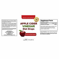 Apple Cider Vinegar Weight Loss Diet Drops Wrinkle Remove Anti-Aging Supplements