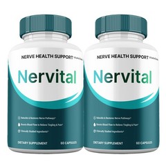Nervital Capsules, Max Strength Nervi tal Supplement for Nerve Health (2 pack)