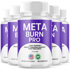 (5 Pack) Meta Burn Pro Advanced Energy & Fitness Formula MetaBurnPro 300 Capsule