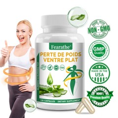 Aloe Vera 100mg-200:1 Extract Capsules, Detox Cleaning & Weight Loss Caps