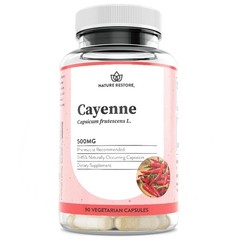 Nature Restore Cayenne Pepper Extract Supplement, 90 Count (Pack of 1)